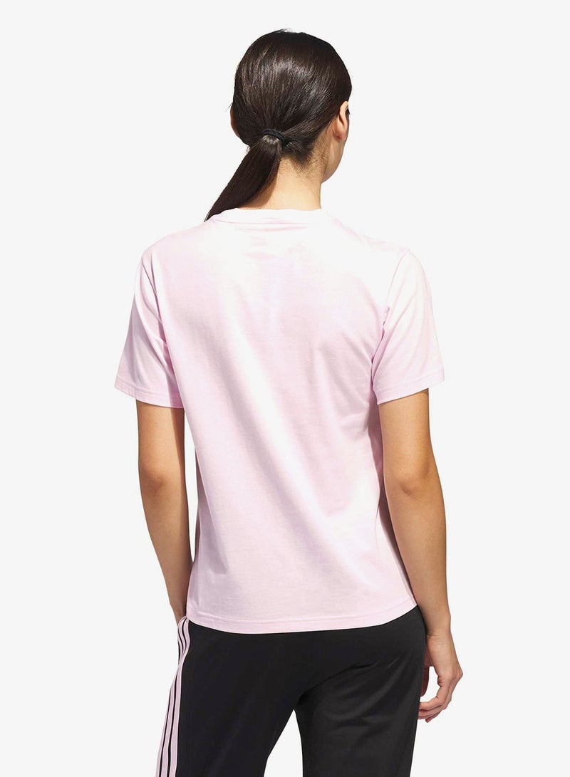 Adidas Textured Gingham Big Logo Graphic T-Shirt - Image 2